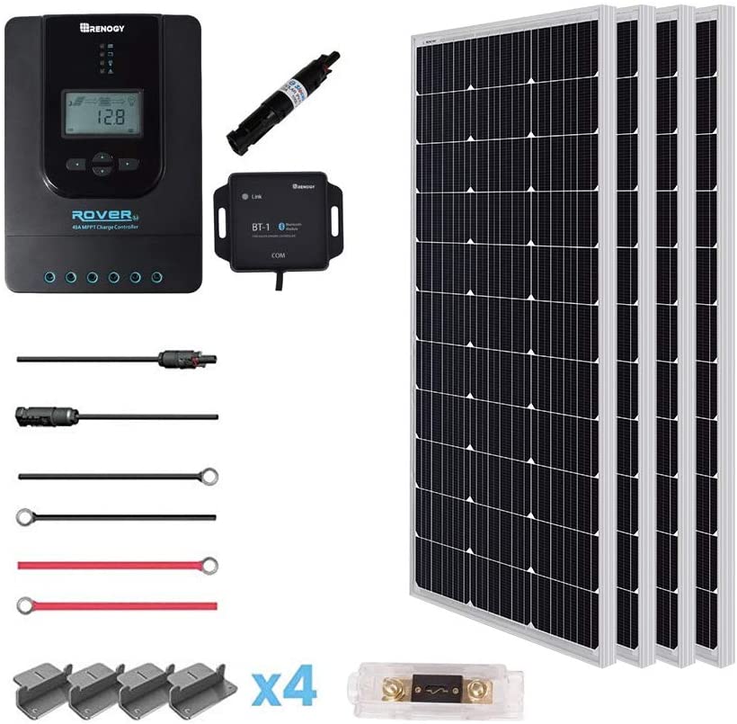 Renogy 400 Watt 12 Volt Off Grid Solar Premium Kit - RV Living Guide