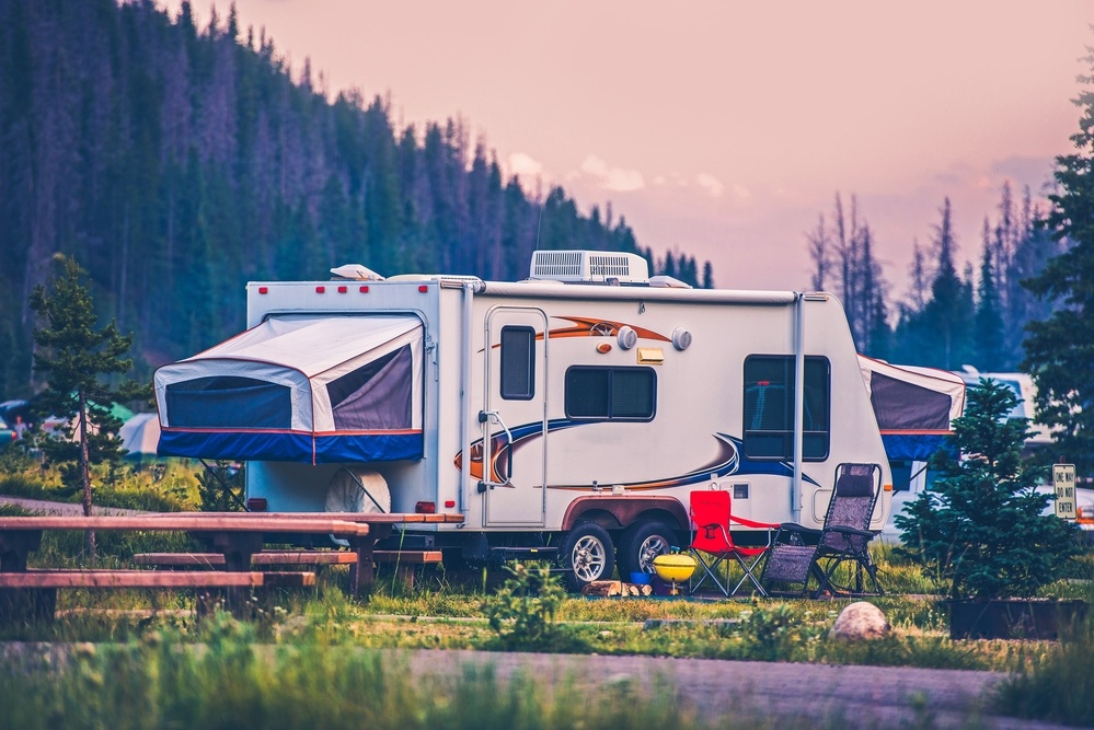 An example of a modern designed camper travel trailer